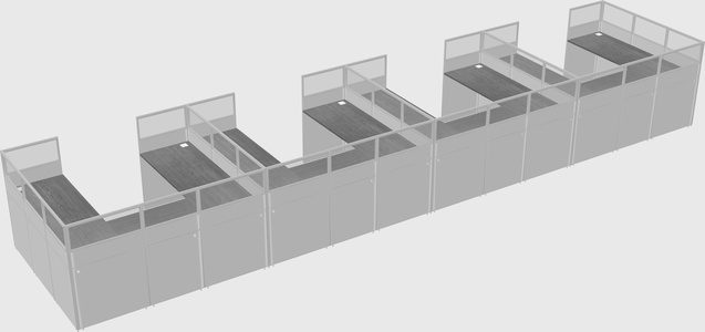 Cabine en u