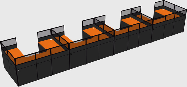 Cabine en u