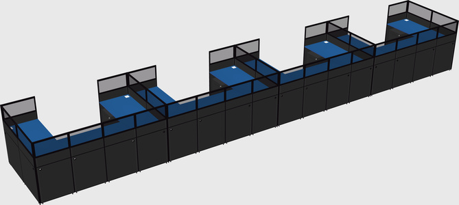 Cabine en u