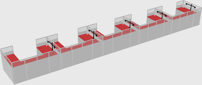 Cabine en u