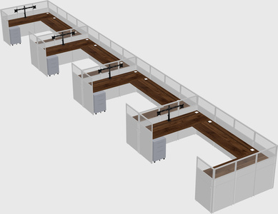 Cabine en u