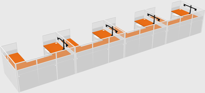 Cabine en u