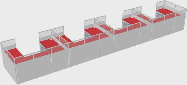 Cabine en u