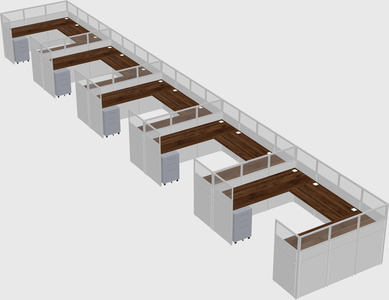 Cabine en u