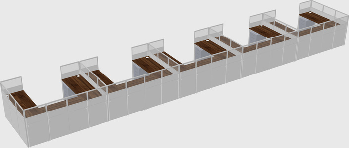 Cabine en u