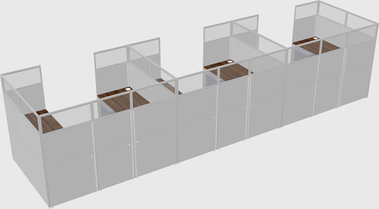 Cabine en u