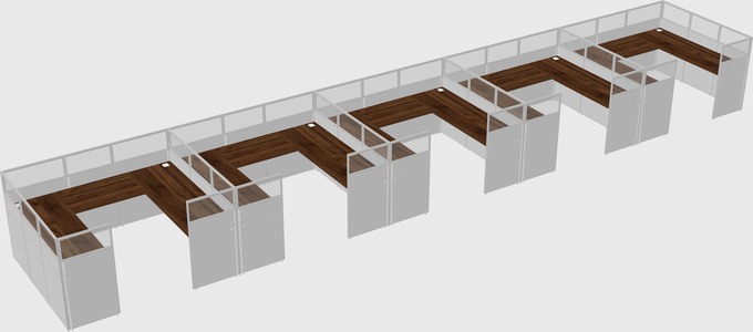 Cabine en u
