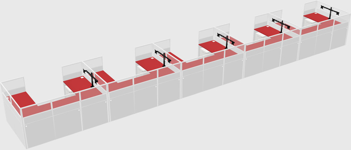 Cabine en u