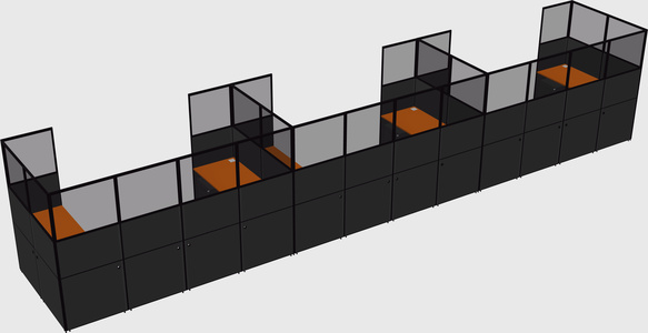 Cabine en u