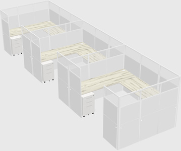 Cabine en u