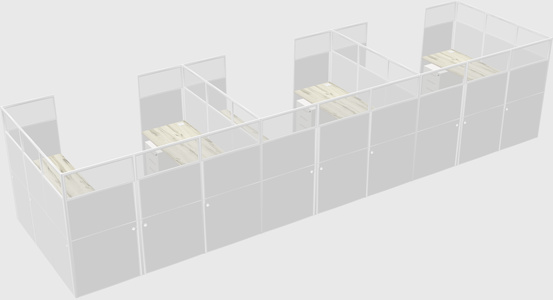 Cabine en u