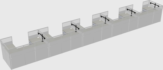 Cabine en u
