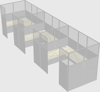 Cabine en u