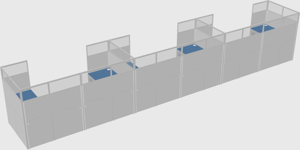 Cabine en u