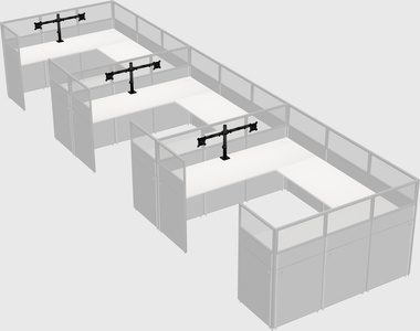 Cabine en u