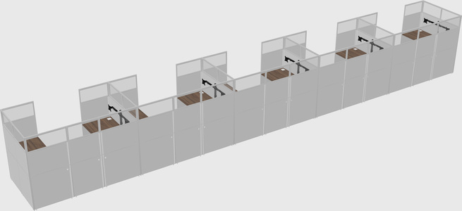 Cabine en u