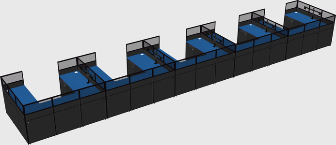 Cabine en u