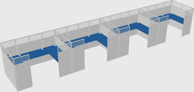 Cabine en u