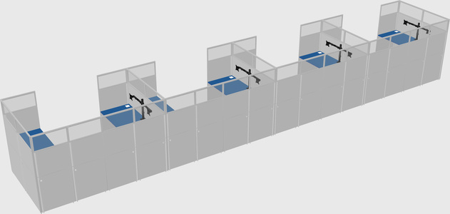 Cabine en u