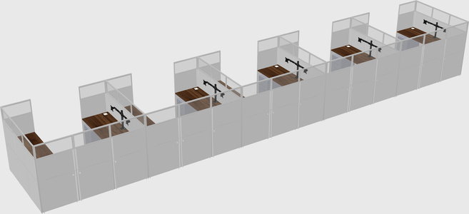 Cabine en u