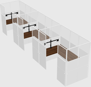 Cabine en u