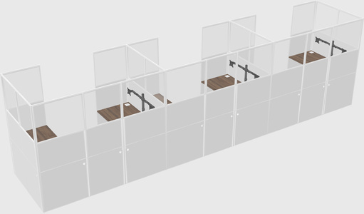 Cabine en u