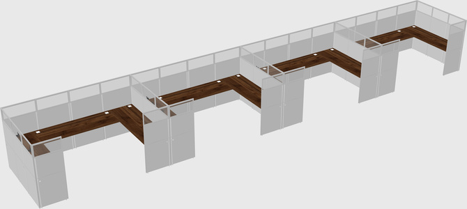 Cabine en u