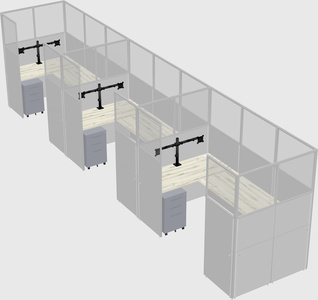 Cabine en u