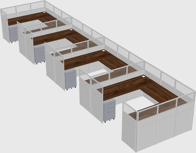 Cabine en u