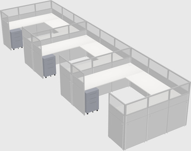 Cabine en u