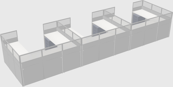 Cabine en u