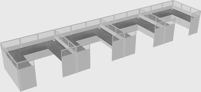 Cabine en u