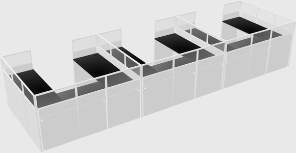Cabine en u