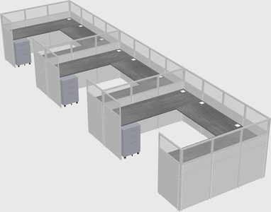 Cabine en u