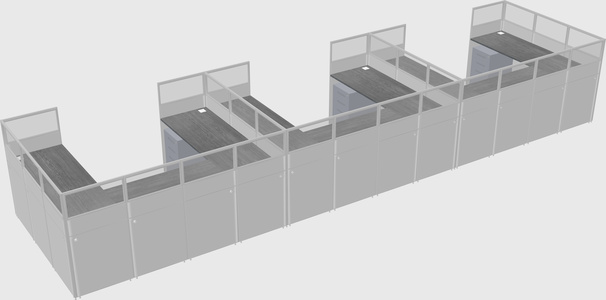 Cabine en u