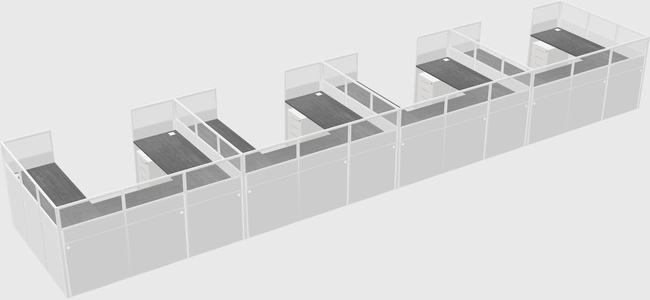 Cabine en u