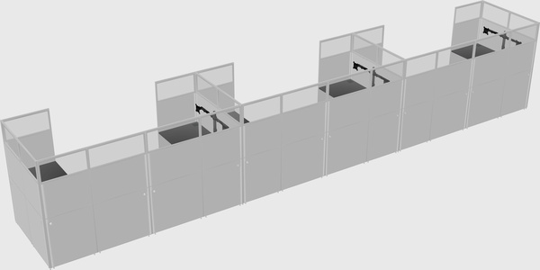 Cabine en u