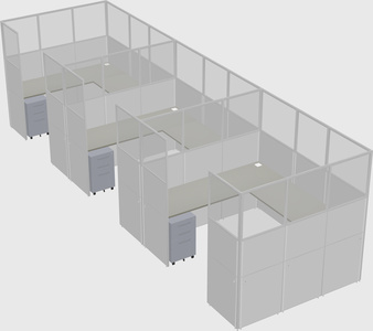 Cabine en u