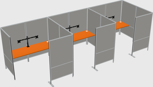 Flexible panel system with privacy