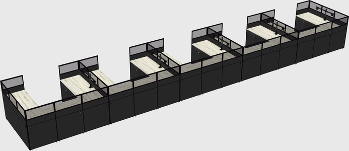 Cabine en u