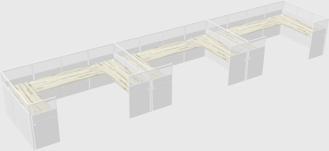 Cabine en u