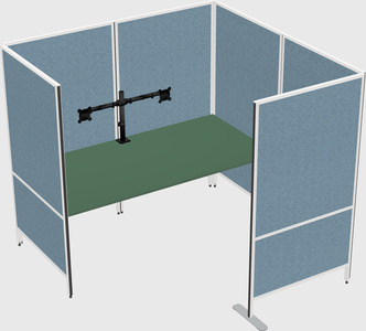 Flexible panel system with privacy