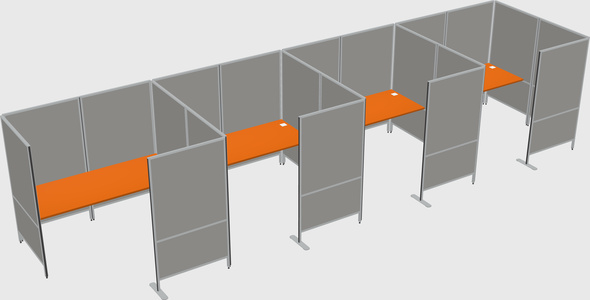 Flexible panel system with privacy
