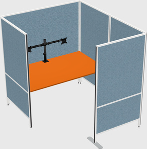 Flexible panel system with privacy