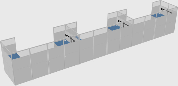Cabine en u