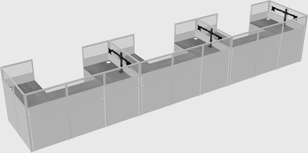 Cabine en u