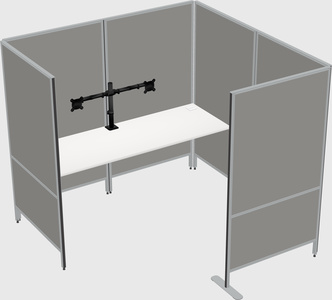 Flexible panel system with privacy