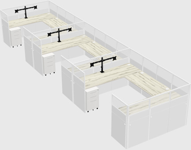 Cabine en u