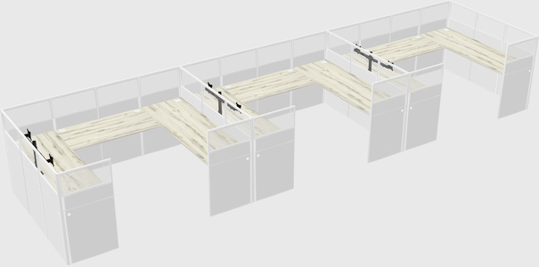 Cabine en u