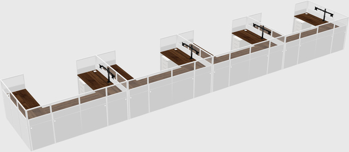 Cabine en u